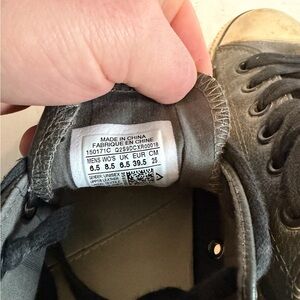 Converse Black/Gray High Top Sneakers